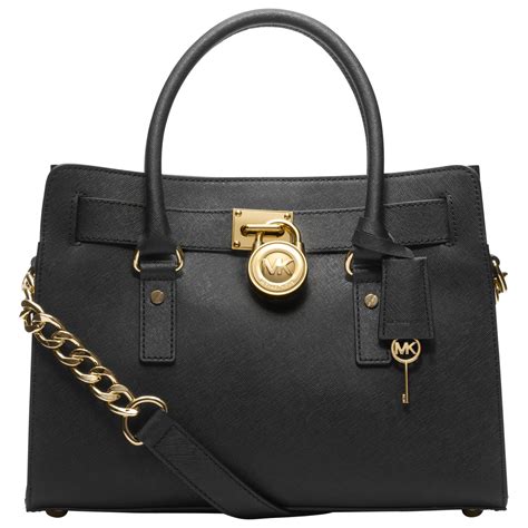 michael kors hamilton east west leather satchel bag|Michael Kors Hamilton large tote.